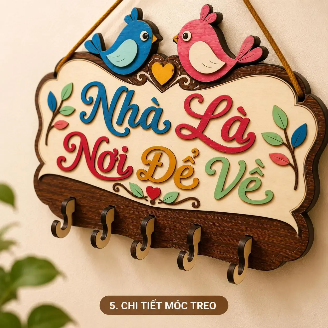 Bảng Gỗ Trang Trí Cửa Ra Vào — Tổ Ấm Của Chúng Mình - ảnh 7
