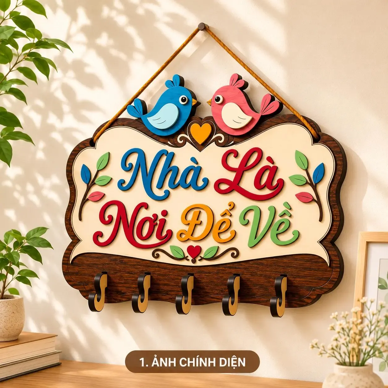 Bảng Gỗ Trang Trí Cửa Ra Vào — Tổ Ấm Của Chúng Mình - ảnh 4