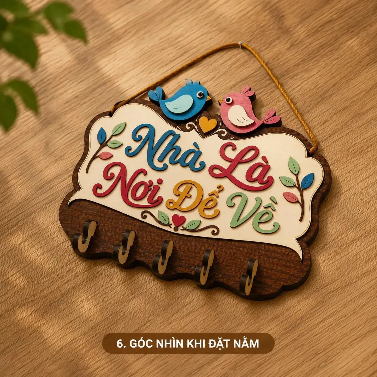 Bảng Gỗ Trang Trí Cửa Ra Vào — Tổ Ấm Của Chúng Mình - ảnh 3