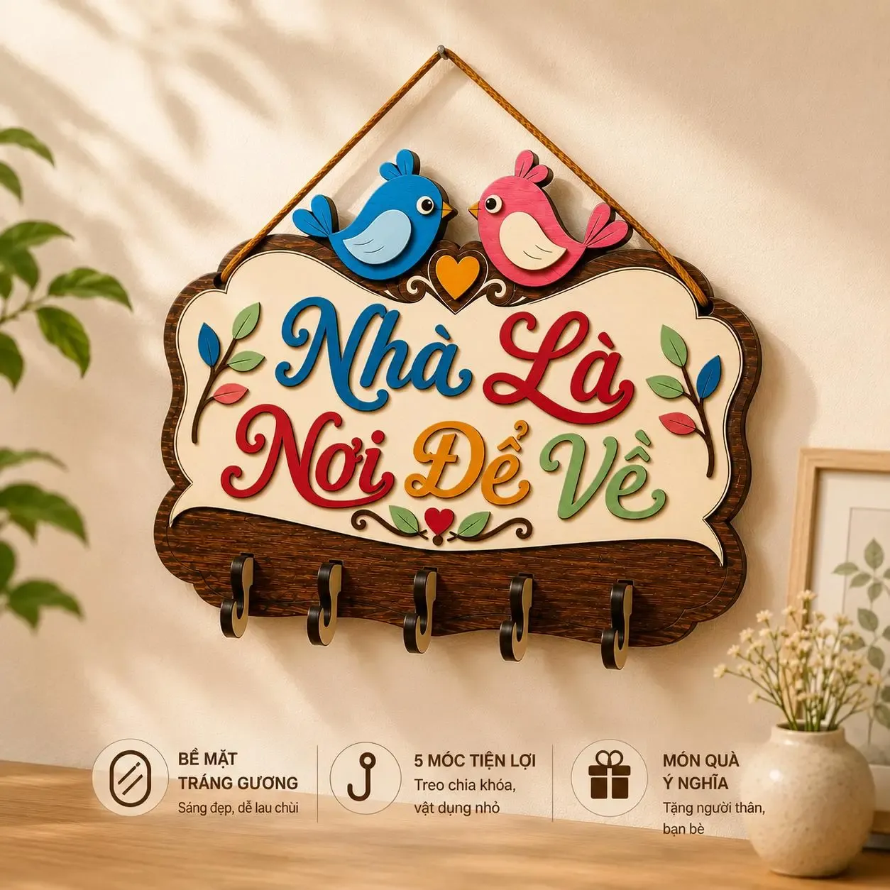 Bảng Gỗ Trang Trí Cửa Ra Vào — Tổ Ấm Của Chúng Mình - ảnh 8