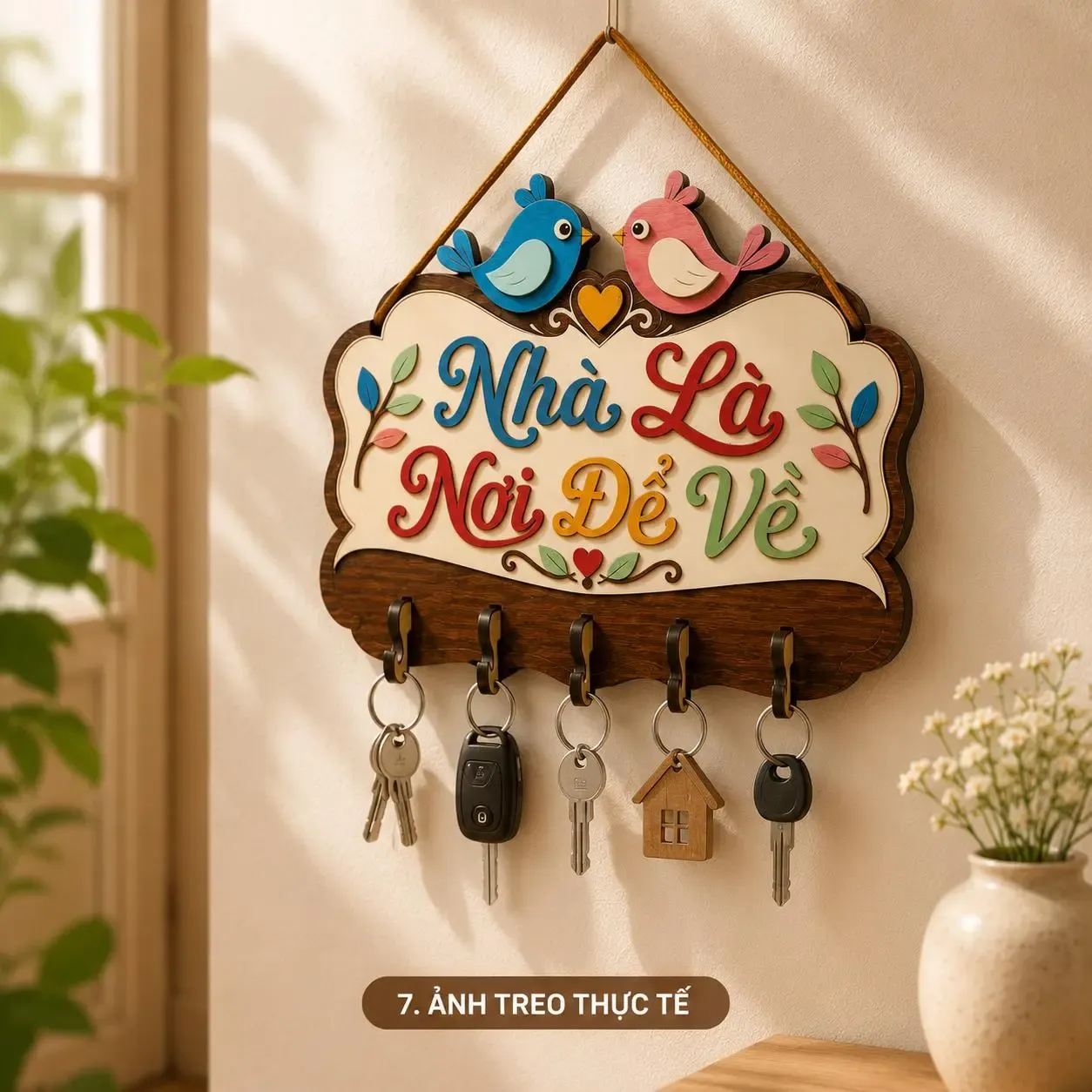 Bảng Gỗ Trang Trí Cửa Ra Vào — Tổ Ấm Của Chúng Mình - ảnh 6