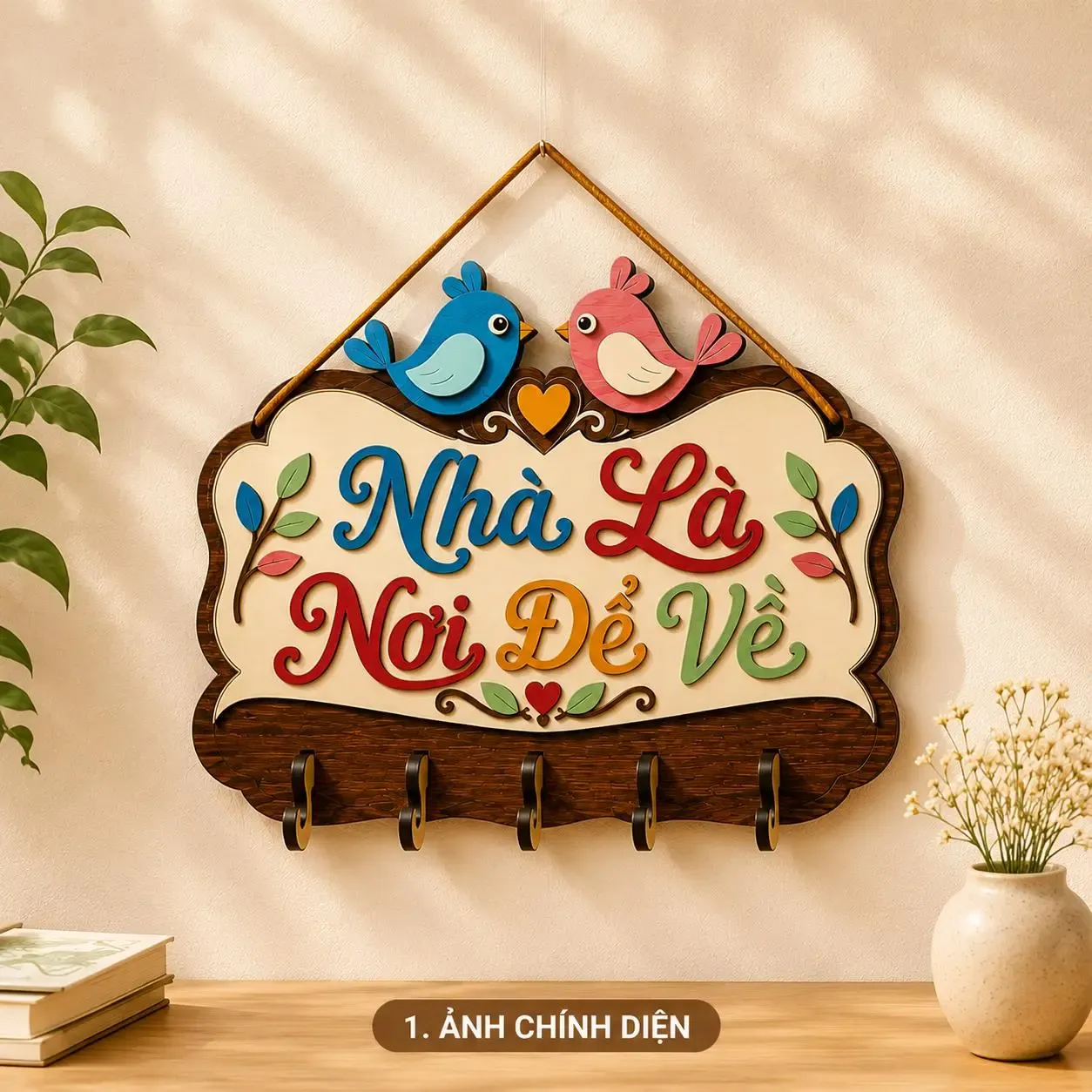 Bảng Gỗ Trang Trí Cửa Ra Vào — Tổ Ấm Của Chúng Mình - ảnh 2